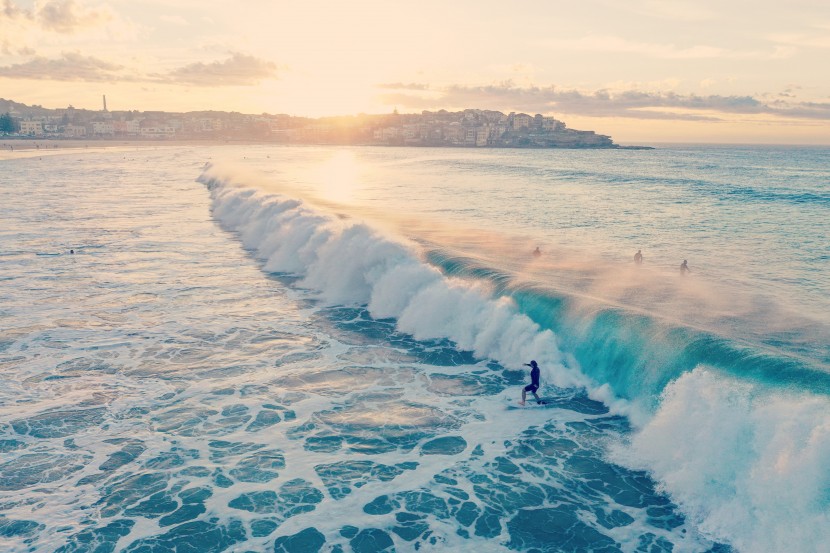 澳洲悉尼邦迪海滩风景图片