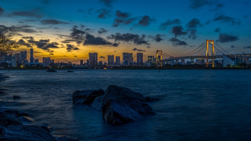 日本东京辉煌绚丽的夜景图片