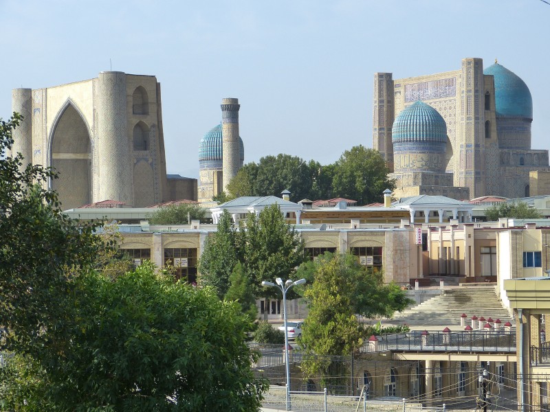 乌兹别克斯坦撒马尔罕建筑风景图片