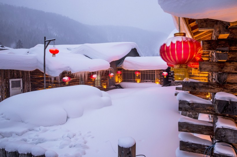 黑龙江雪乡风景图片