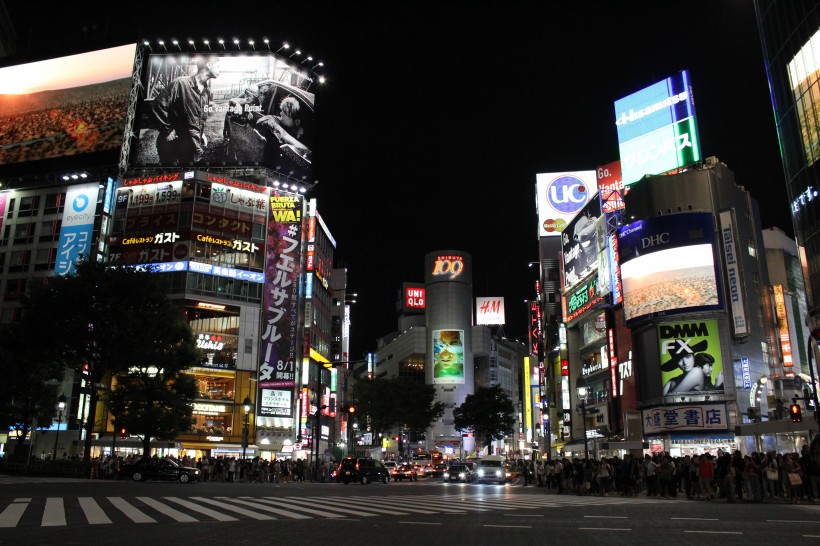 日本东京辉煌绚丽的夜景图片