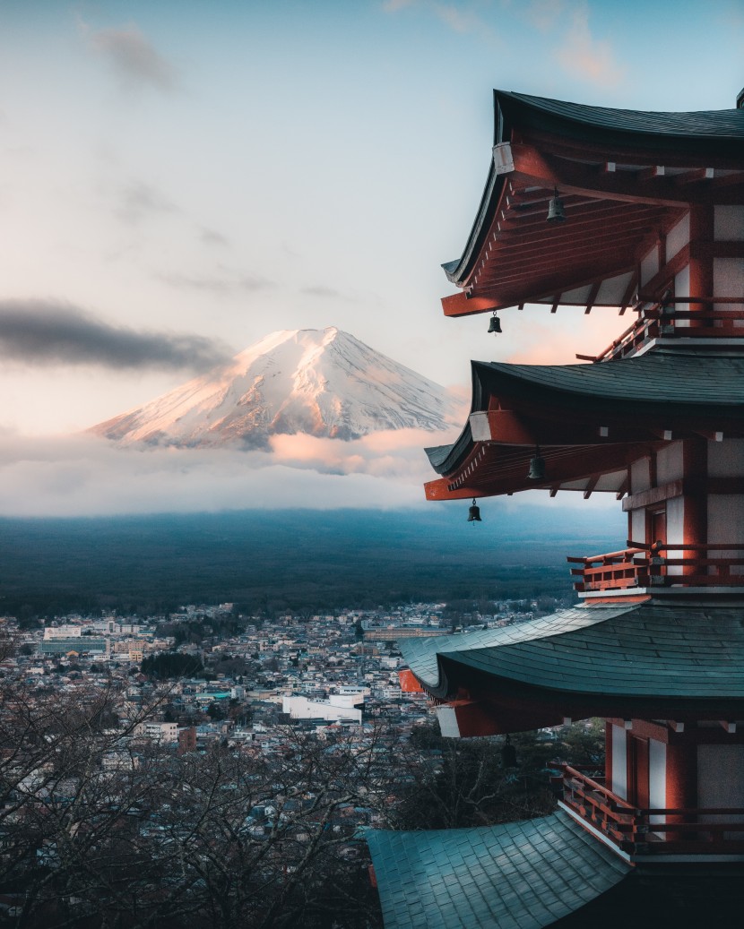 日本富士山图片