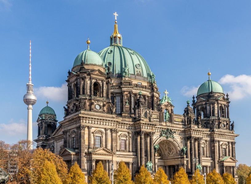 德国柏林大教堂建筑风景图片