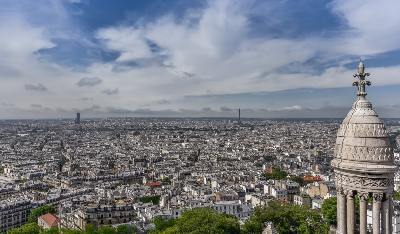 法俯瞰国巴黎城市风景图片