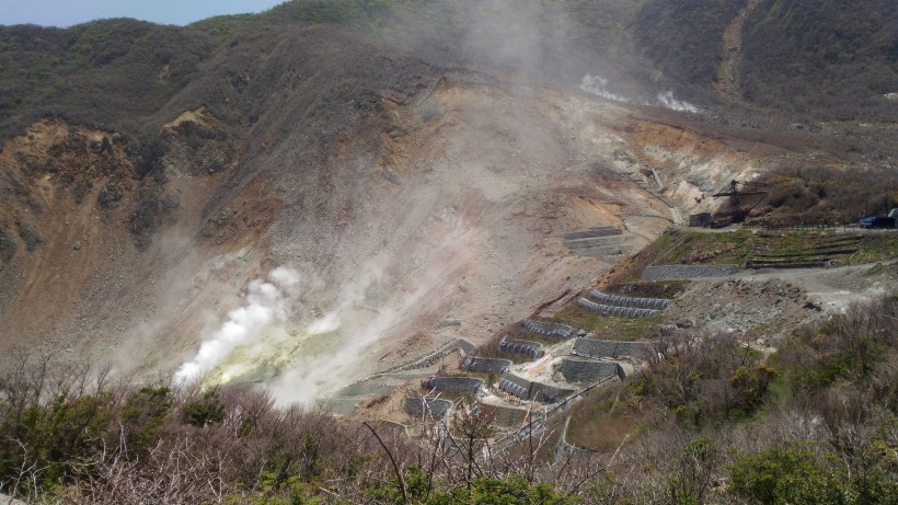 日本旅游胜地大涌谷风景图片