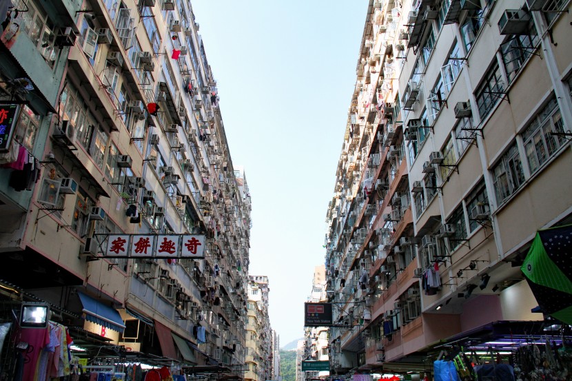 时尚热闹的香港建筑风景图片