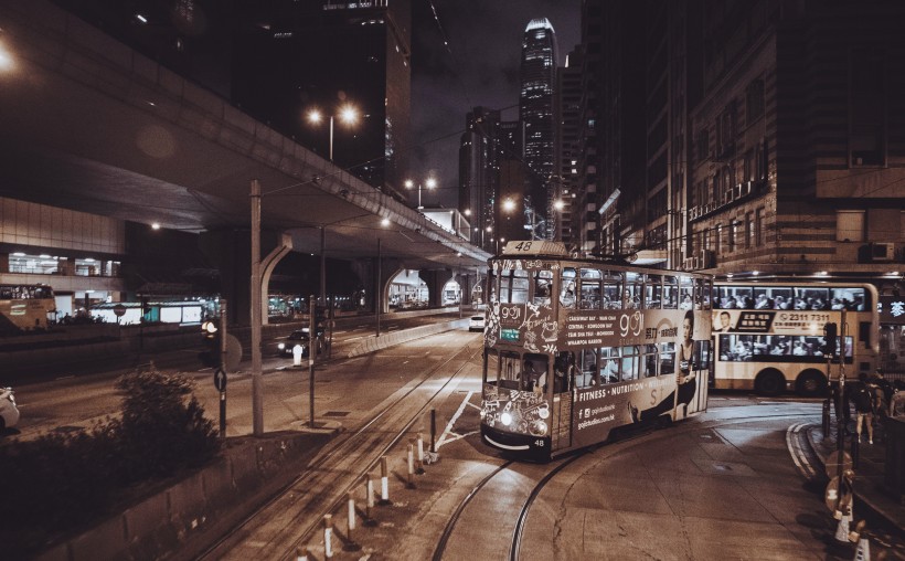 繁华热闹的香港风景图片图片