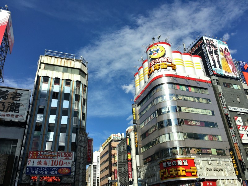 日本东京银座建筑风景图片