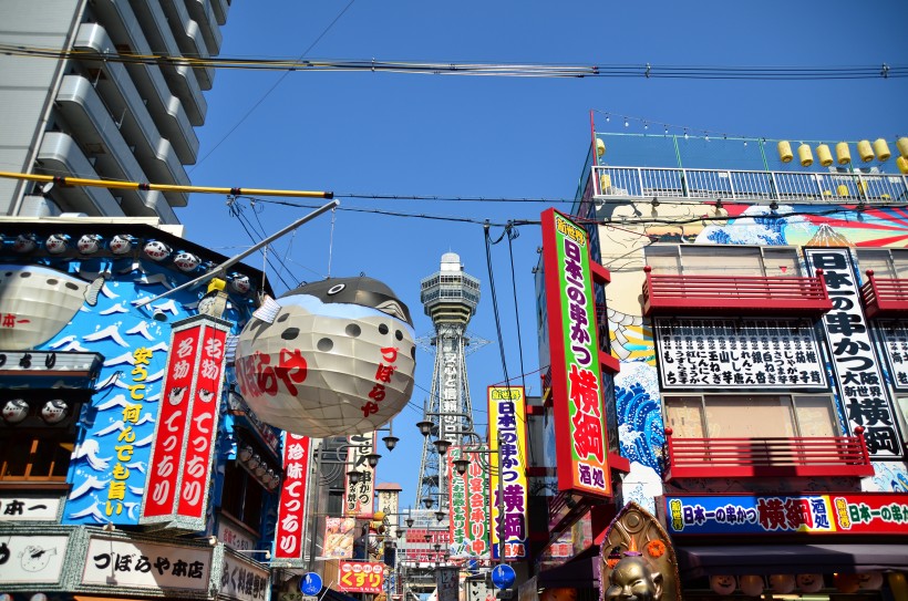 日本大阪市通天阁图片