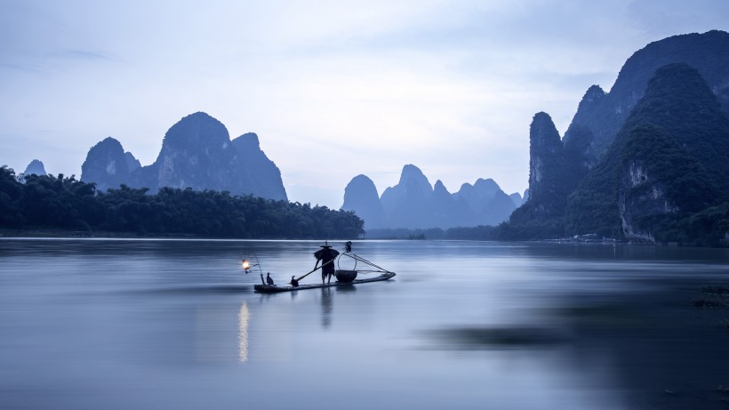 广西桂林漓江山水如画风景图片