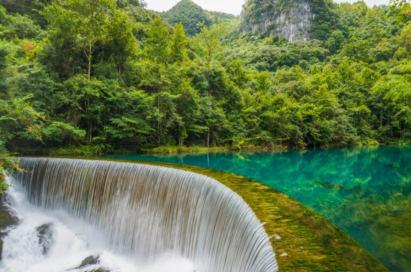 貴州黔南荔波小七孔自然風(fēng)景圖片