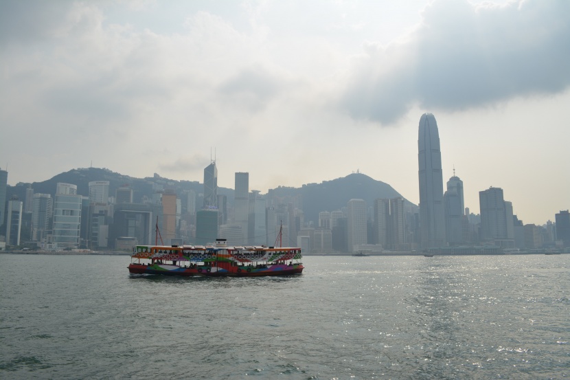 繁华热闹的香港建筑风景图片