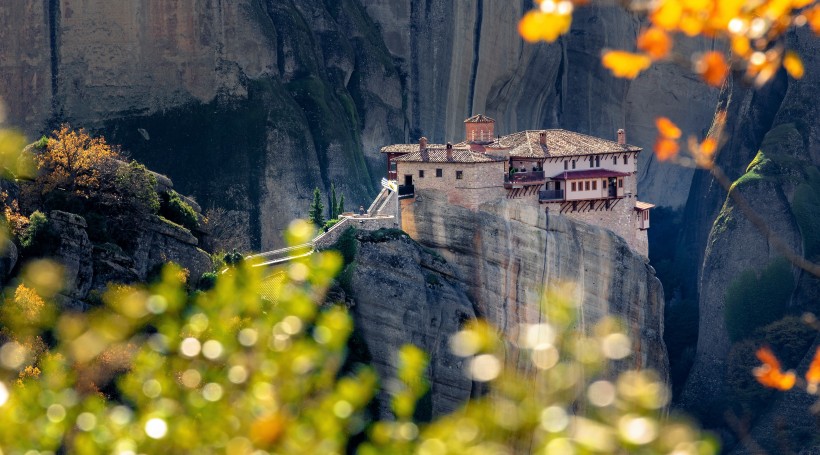 希臘米特奧拉修道院建筑風(fēng)景圖片