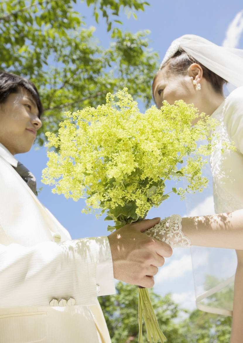 大自然婚礼图片