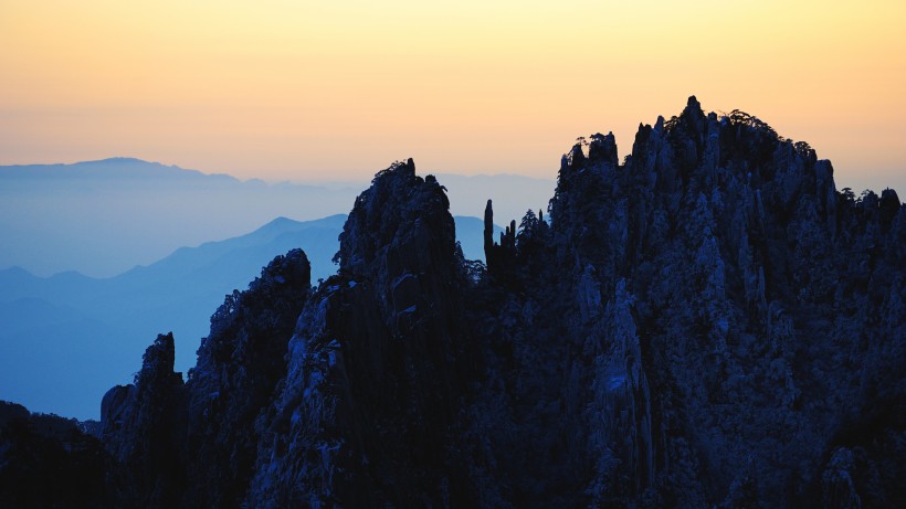 唯美安徽黄山自然风景图片