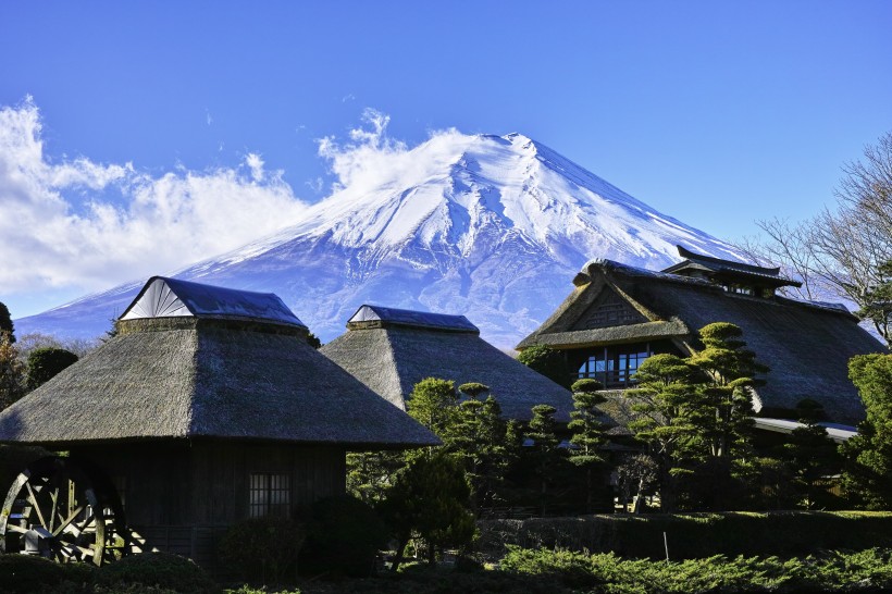 日本富士山自然风景图片