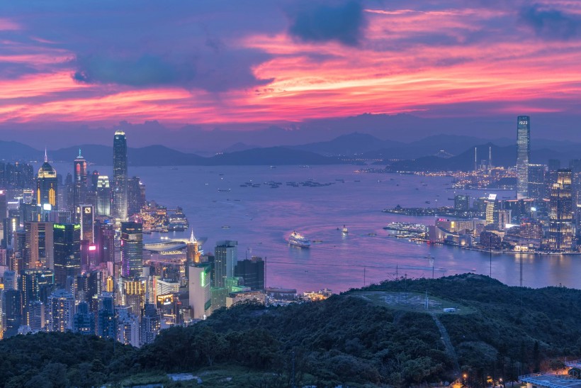 香港维多利亚港建筑风景图片