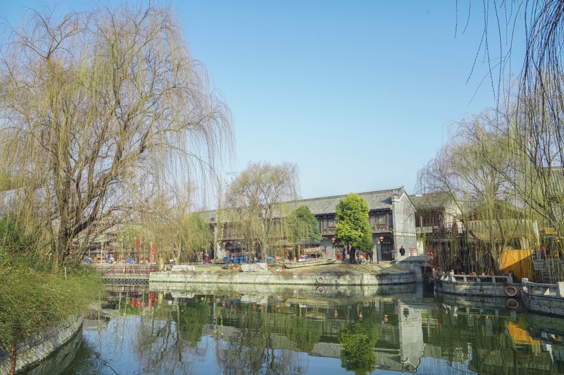 山東棗莊臺兒莊水街風(fēng)景圖片