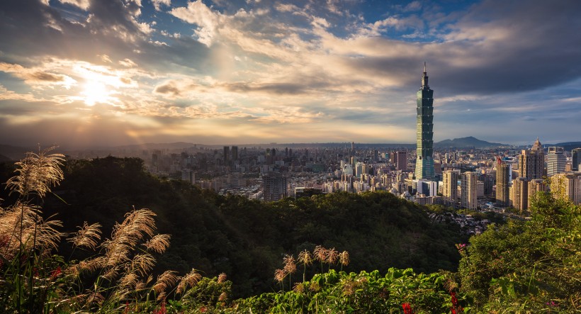 台湾台北101大厦建筑风景图片