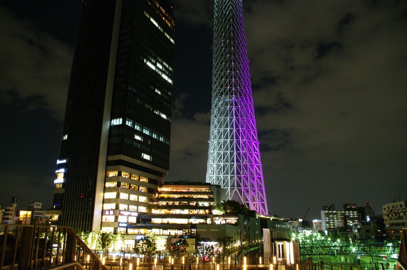 日本东京晴空塔建筑风景图片