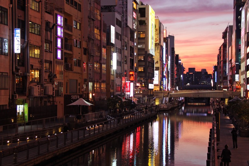 日本大阪建筑風(fēng)景圖片