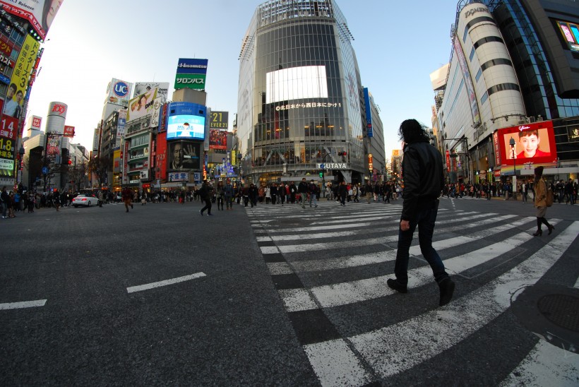 日本东京银座建筑风景图片