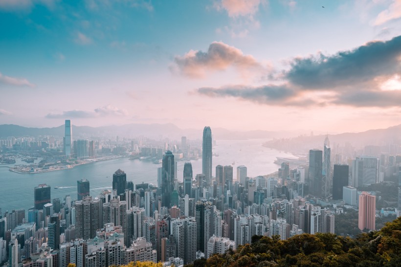 繁华热闹的香港风景图片图片