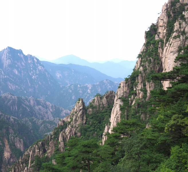 大自然的鬼斧神工安徽黄山风景图片