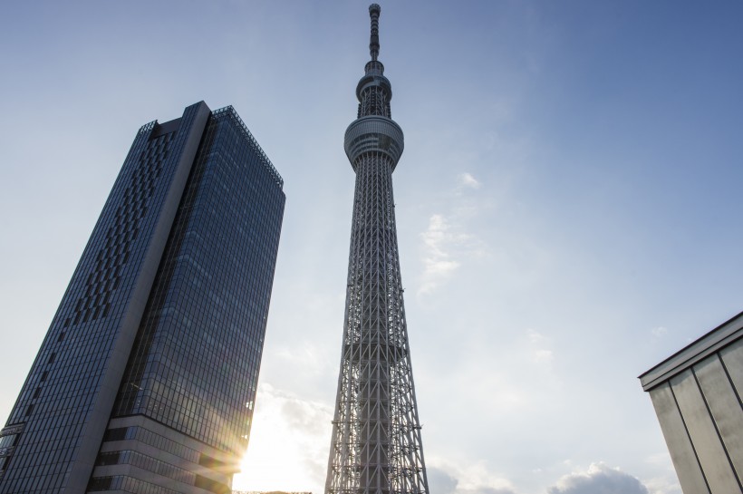 日本东京晴空塔建筑风景图片