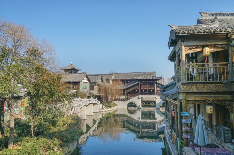 山東棗莊臺兒莊水街風(fēng)景圖片