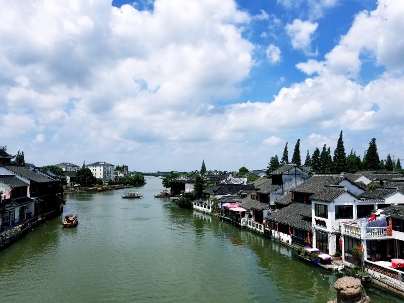 上海朱家角古镇人文风景图片