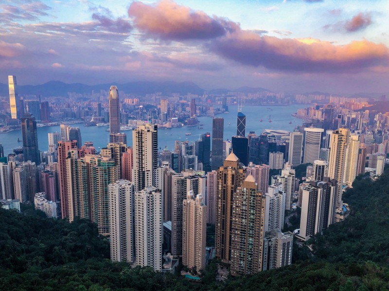 繁华热闹的香港风景图片图片