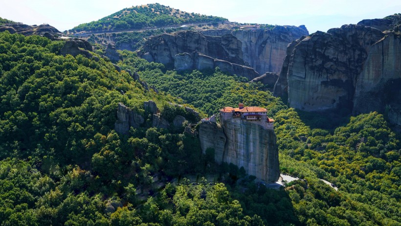 希臘米特奧拉修道院建筑風(fēng)景圖片