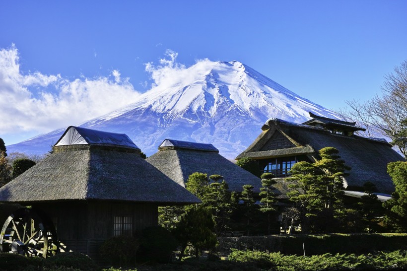 日本富士山风景图片