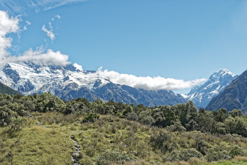 新西兰库克山自然风景图片