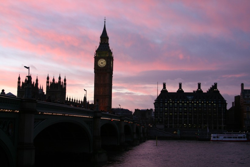 英国伦敦大笨钟建筑风景图片