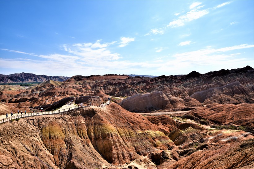 甘肃张掖丹霞地貌自然风景图片