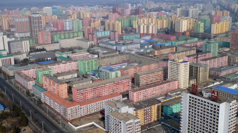 朝鲜首都平壤建筑风景图片