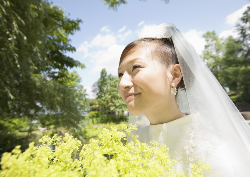 大自然婚礼图片