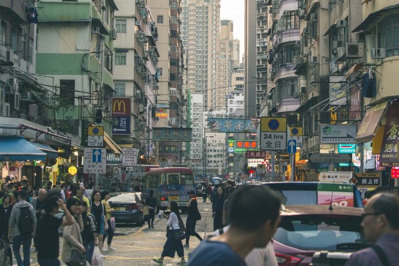 繁华热闹的香港风景图片图片