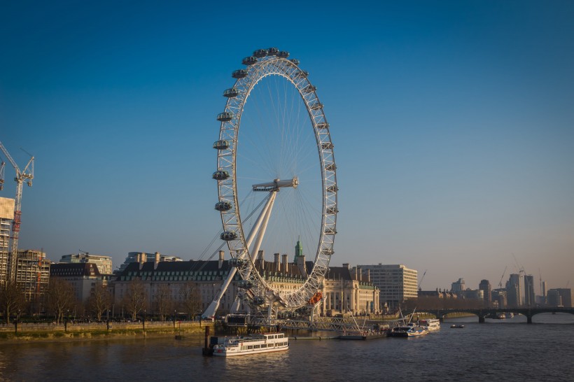 英國(guó)倫敦地標(biāo)--倫敦眼圖片