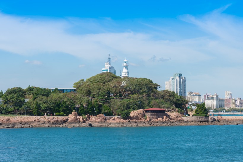 山东青岛海滨城市建筑风景图片