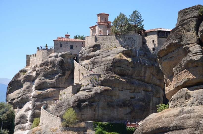 希臘米特奧拉修道院建筑風(fēng)景圖片