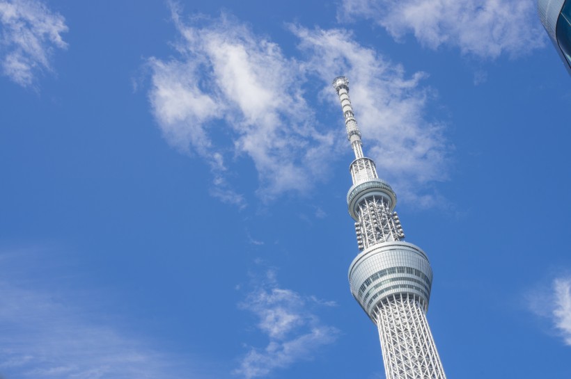 日本东京晴空塔建筑风景图片