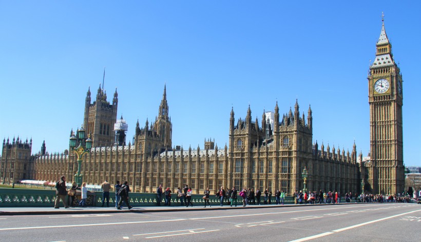 英国伦敦地标大本钟建筑风景图片