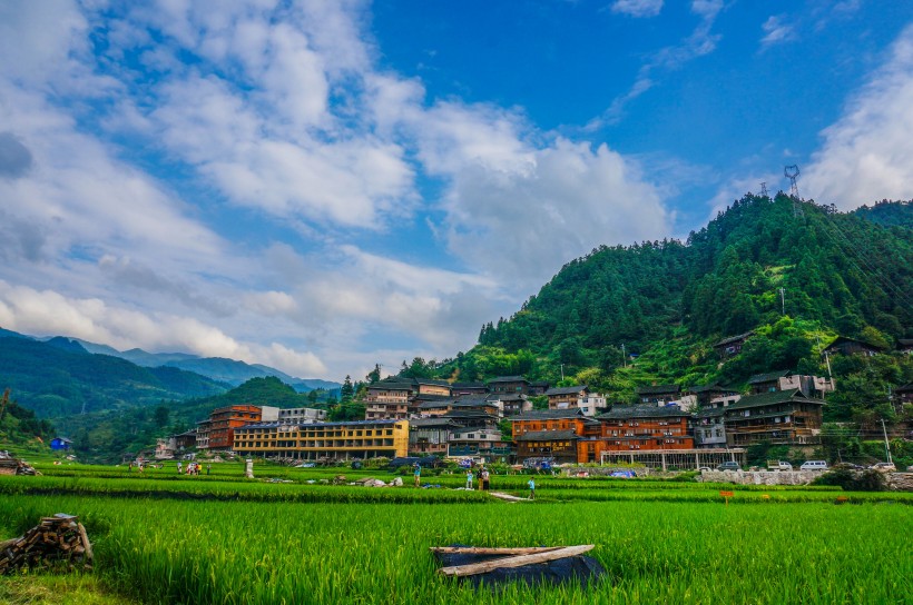 貴州黔東南西江千戶苗寨自然風(fēng)景圖片