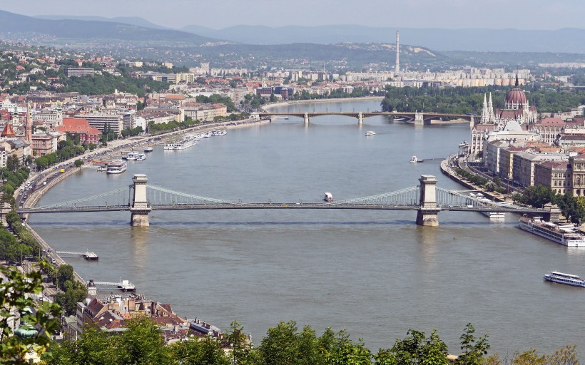 匈牙利布达佩斯塞切尼链桥建筑风景图片