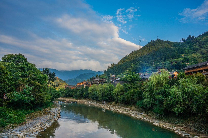 貴州黔東南西江千戶苗寨自然風(fēng)景圖片