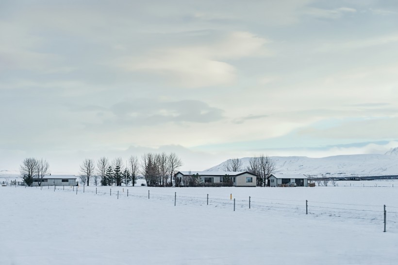 北歐冰島冰天雪地風(fēng)景圖片