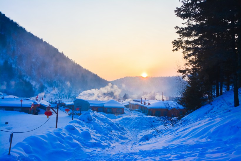 黑龍江雪鄉(xiāng)自然風(fēng)景圖片